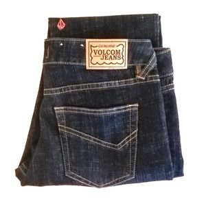 juniors volcom jeans size 9 dark wash skinny
